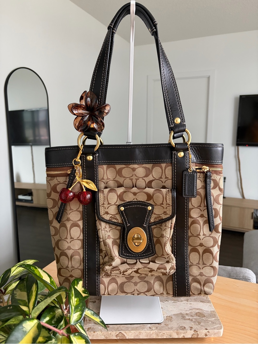 RARE Coach Legacy 65th Anniversary Signature Turn Lock Tote